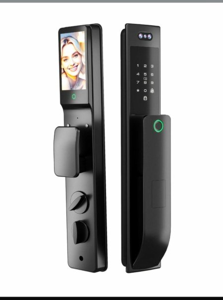 يد باب الكترونية أسود