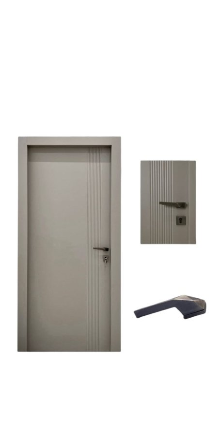 باب بوليمير ديكور بخطوط عمودية