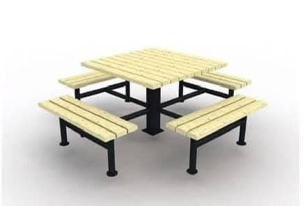 مقاعد وطاولة f0016